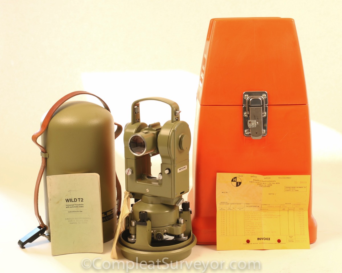 wild t2 theodolite serial numbers